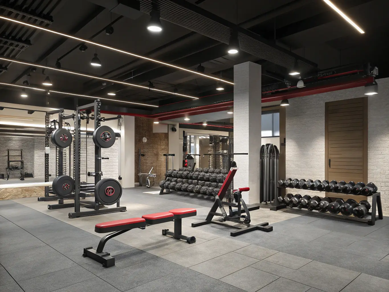 An image of members using state-of-the-art strength-training equipment at ASVBD MUSCULATION, emphasizing the accessibility and quality of the facilities.